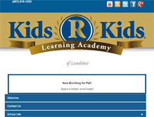 Tablet Screenshot of kidsrkidslandstar.com